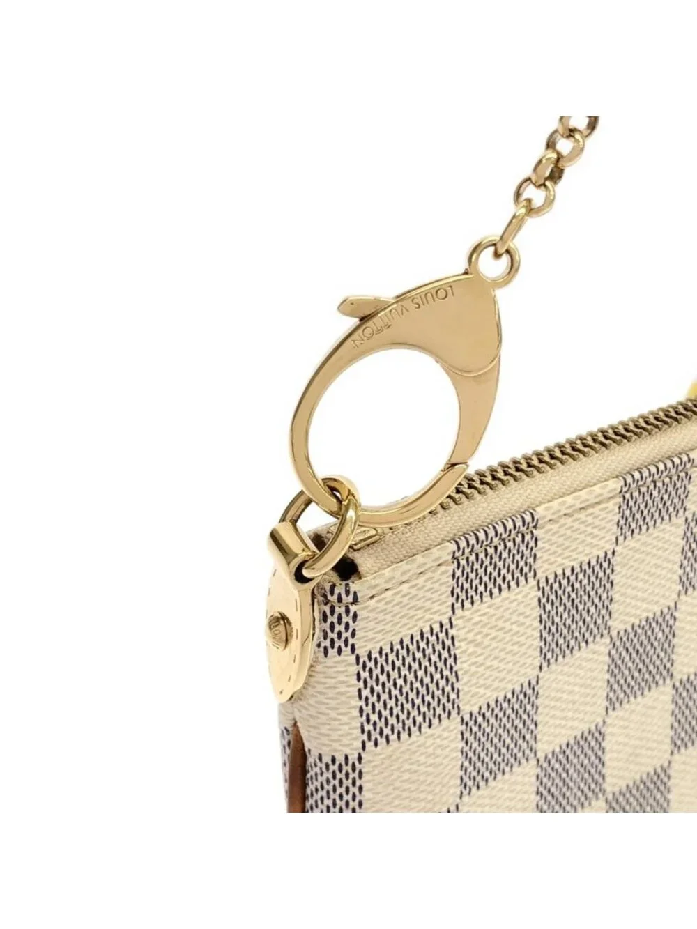 Louis Vuitton Damier Azur Pochette Mirror MM Pouch